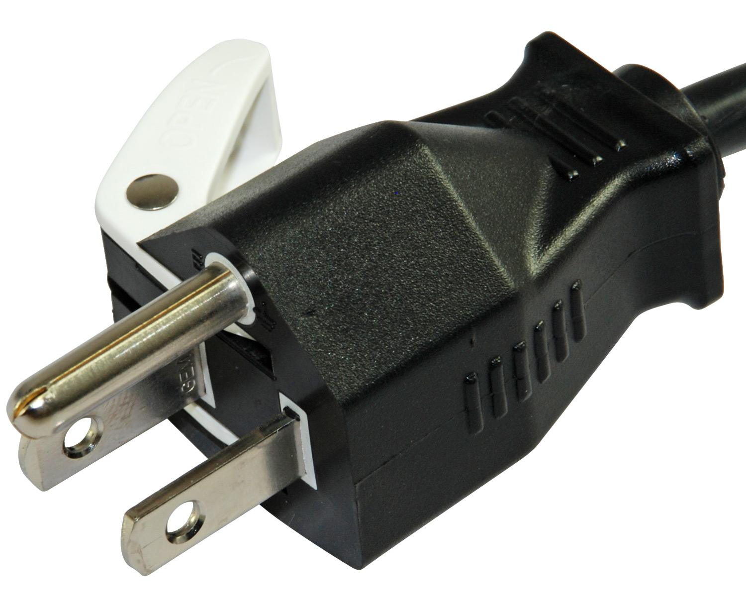 Conntek 05205 NEMA 515P to IEC C13 1ft. Power Supply Cord