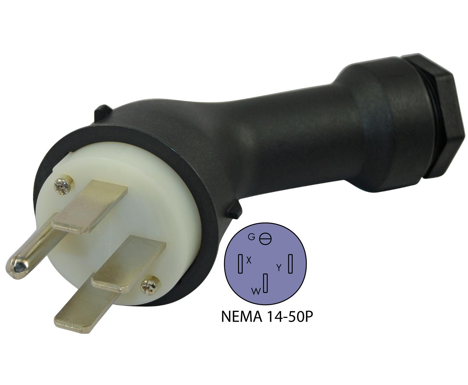 Conntek AS1450P NEMA 1450P Downward Angled Replacement Plug