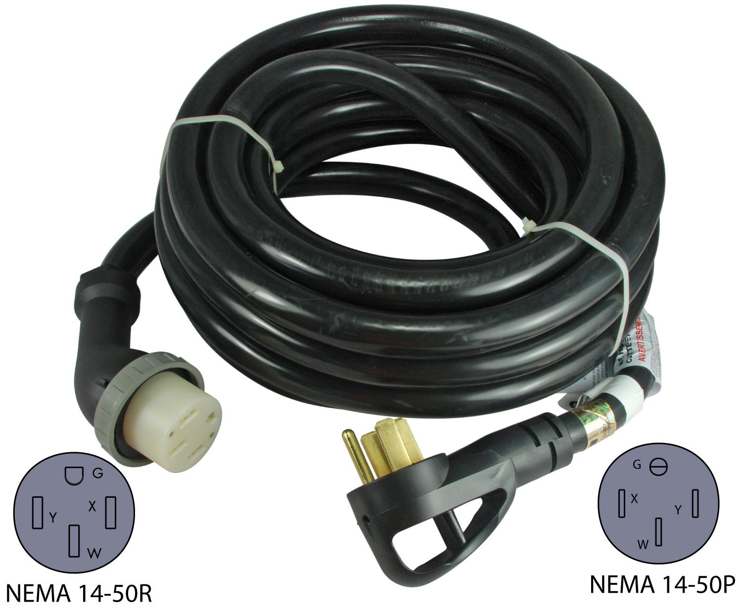 Conntek 15588 Series NEMA 14-50 RV Power Supply Cords