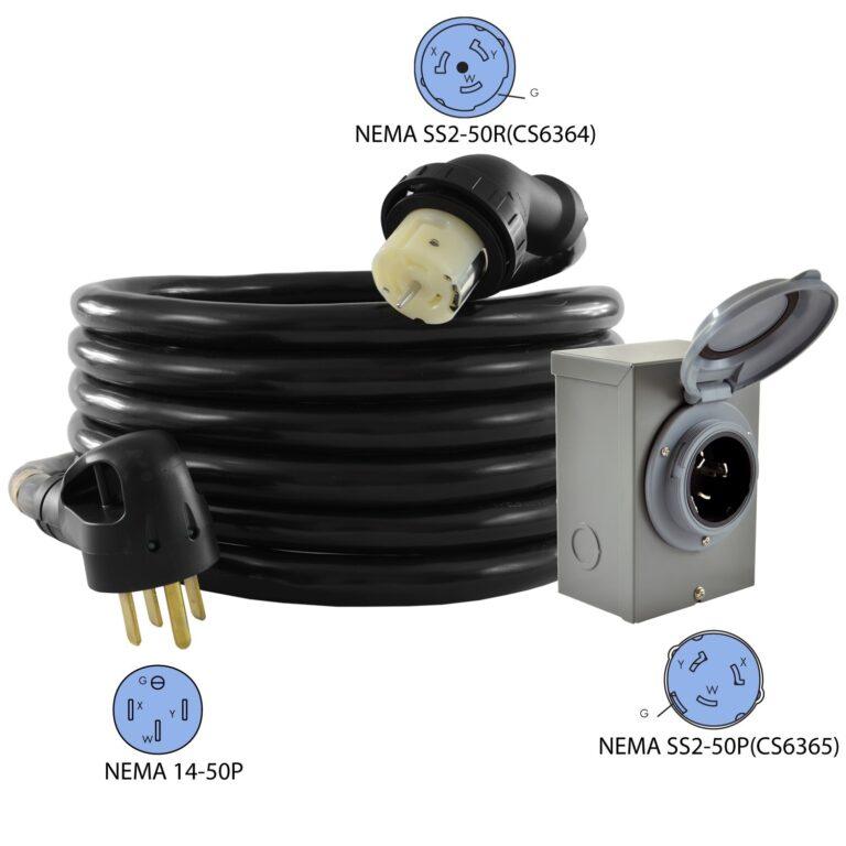 Conntek GIB1450 NEMA 1450P to CS6364 Cord & 50 Amp Inlet Box Sets