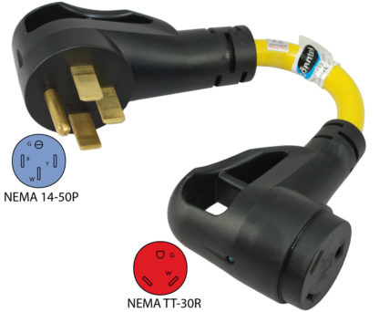 NEMA 14-50P to TT-30R Pigtail Adapter