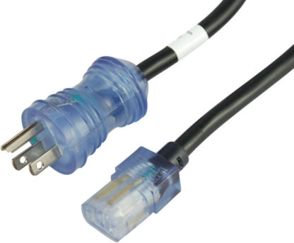 NEMA 5-15P Male Plug & IEC 320 C13 Inline Female Connector