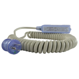 3 Outlet Hospital Strip With Coiled Cord