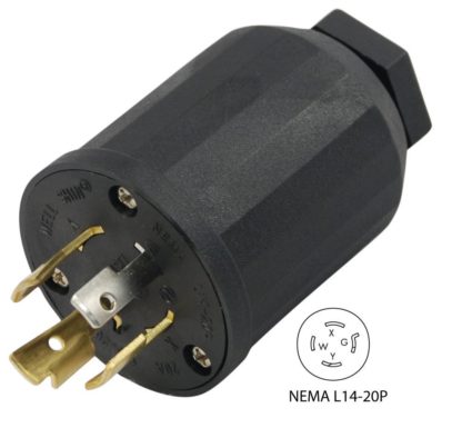 NEMA L14-20P Male Plug