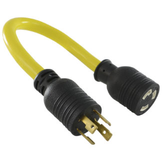 Black Conntek 60311 L5-30P 3 Prong Locking 30 Amp 125 Volt Male Plug 