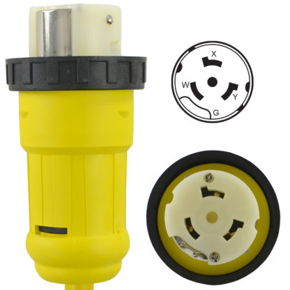 Locking NEMA SS2-50R connector