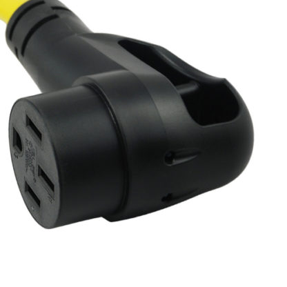 NEMA 14-50R Female Connector With Easy Grip Handle and Built-In LED Power Indicator Lights
