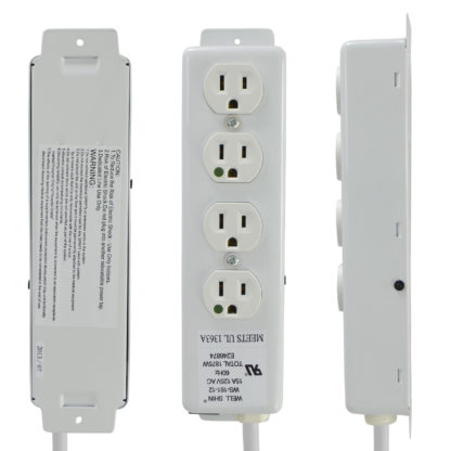 Four NEMA 5-15R outlet Power Strip