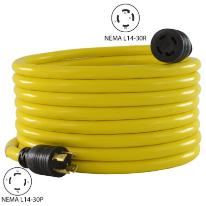 NEMA L14-30P to NEMA L14-30R
