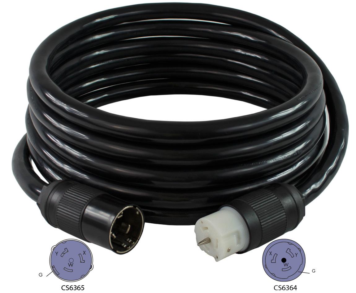 Conntek TE6381 CS6365/SS250P to CS6364 w/ Pin Temp Power Cord