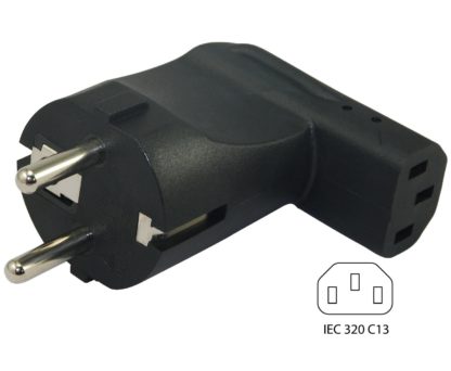CEE 7/7 Europe Schuko to IEC C13 Plug Adapter