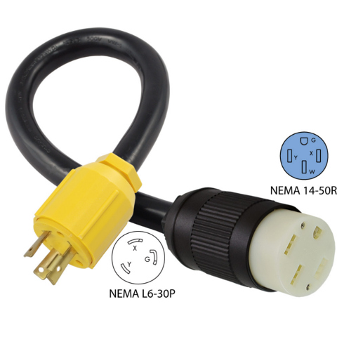 L6-30P to 14-50R EV Pigtail Adapter