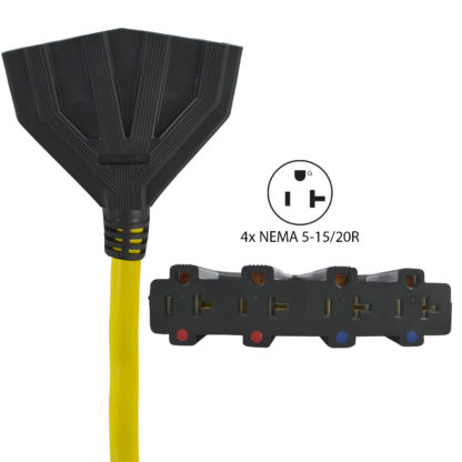 NEMA 5-15/20R with 4 receptacles
