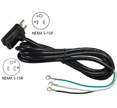 NEMA 5-15P to NEMA 5-15R & ROJ Float Switch Cord