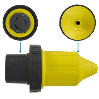 NEMA L5-30R with weatherproof boot