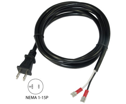 NEMA 1-15P to Quick Terminals Power Supply Cord