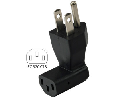 NEMA 5-15P to IEC C13 Plug Adapter