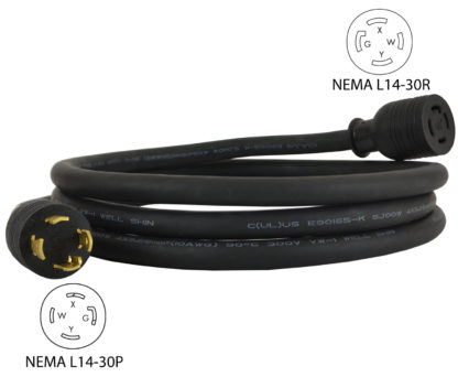 NEMA L14-30P to NEMA L14-30R Extension Cord