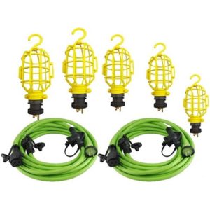 (2) 25ft. Multi-Outlet Cords With 5 Light Cages