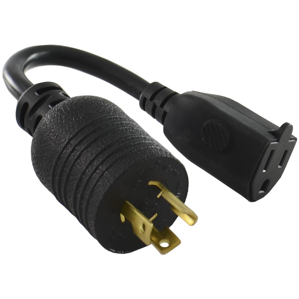 7 Conntek P515L520 5-15p to L5-20r 15 Amp 125 Volt Generator Pigtail Adapter for sale online 