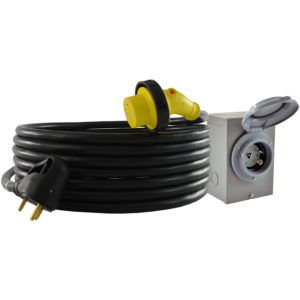 30 Amp Power Inlet Box & Cord Combo